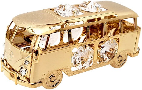 VW T1 BUS. Smuk forgyldt 24 karat guld 